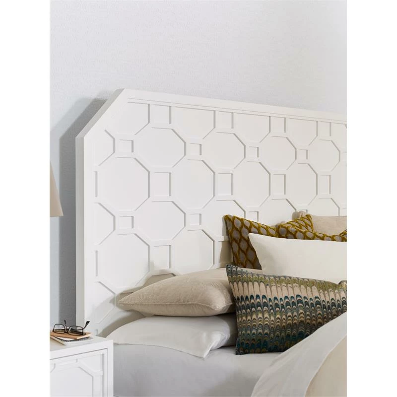 Buy โ๏ธ Legacy Classic Furniture Legacy Classic Chelsea Rachael Ray Lattice Panel Headboard Queen In White Wood โค๏ธ - Image 2