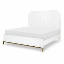 Buy ✔️ Legacy Classic Furniture Legacy Classic Chelsea Rachael Ray Lattice Panel Headboard Queen In White Wood ❤️