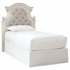 Best reviews of 🤩 Ashley Furniture Signature Design By Ashley Realyn Twin Upholstered Panel Headboard In White 👍