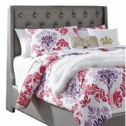 Brand new ๐งจ Ashley Furniture Signature Design By Ashley Coralayne Full Upholstered Panel Headboard In Gray ๐คฉ