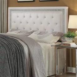 Best Pirce ✔️ Stonecroft Furniture Diamond Avenue Tufted King California King Panel Headboard ❤️