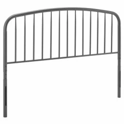 Outlet 👏 Modway Nova Modern Farmhouse King Metal Spindle Headboard In Gray 🧨