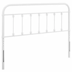 Best deal 🌟 Modway Sage Modern Farmhouse King Metal Spindle Headboard In White 💯