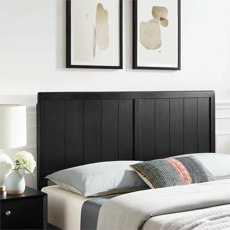 Cheapest ✔️ Modway Robbie Twin Wooden Panel Headboard In Black ✨ - Image 2