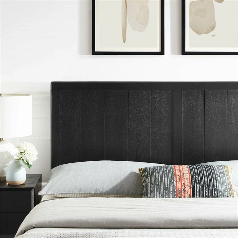 Cheapest ✔️ Modway Robbie Twin Wooden Panel Headboard In Black ✨ - Image 5