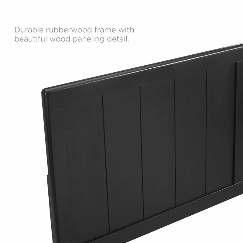 Cheapest ✔️ Modway Robbie Twin Wooden Panel Headboard In Black ✨ - Image 6