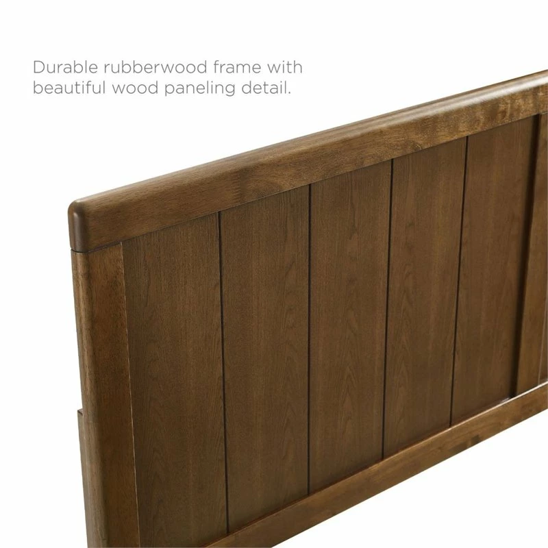 Best reviews of ๐ฅฐ Modway Robbie Twin Wooden Panel Headboard In Walnut โจ - Image 6