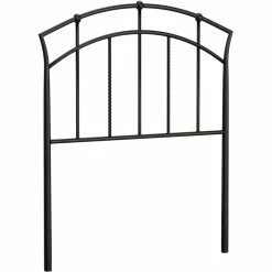 Outlet 🎉 Hillsdale Vancouver Contemporary Twin Metal Spindle Headboard In Antique Brown 🔔