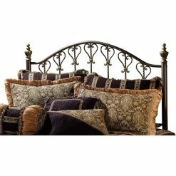 Cheap 💯 Hillsdale Huntley Intricate Full Queen Metal Poster Spindle Headboard With Frame 👏