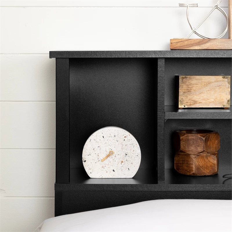 Brand new 💯 South Shore Breakwater Full/Queen Bookcase Headboard In Black 👍 - Image 9
