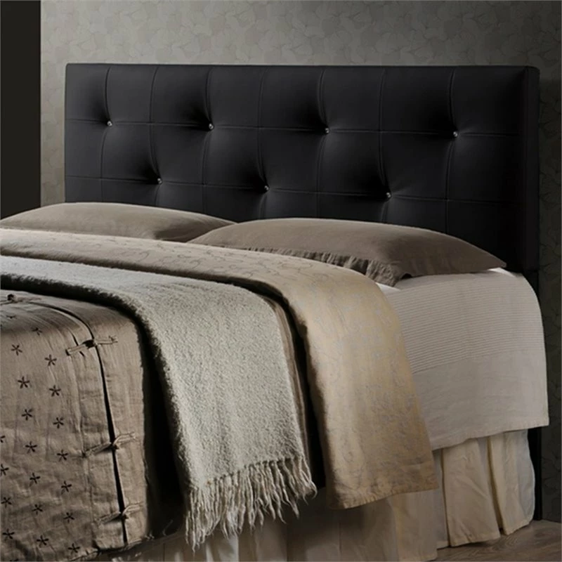 Outlet โ Allora Faux Leather Tufted Queen Panel Headboard โญ - Image 2