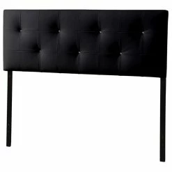Outlet ⌛ Allora Faux Leather Tufted Queen Panel Headboard ⭐