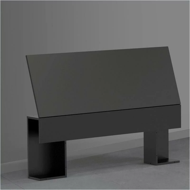 Discount ๐ Nexera Avenue Full Size Angled Panel Headboard With Storage In Black โค๏ธ - Image 2