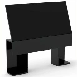 Discount 🌟 Nexera Avenue Full Size Angled Panel Headboard With Storage In Black ❤️