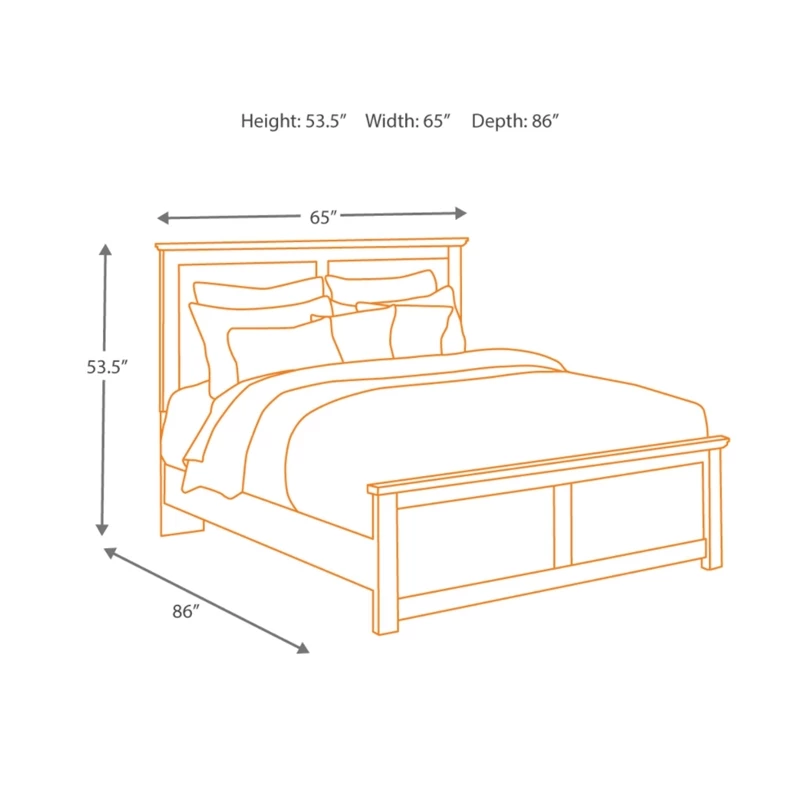 Budget โญ Ashley Furniture Ashley Maribel Panel Full/Queen Headboard In Black ๐ - Image 4