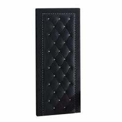 Promo 😍 Glory Furniture Alba Velvet Side Panel In Black Velvet Cover ❤️