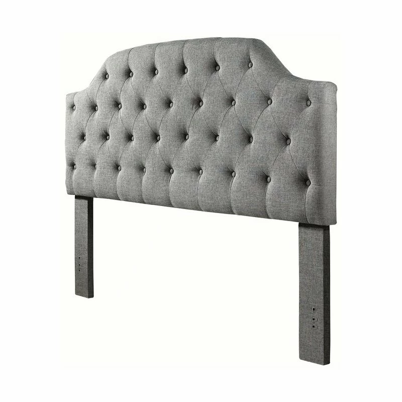 Budget 🎉 Uptown Club Freda Contemporary Fabric Tufted Queen Panel Headboard In Slate 👏 - Image 2