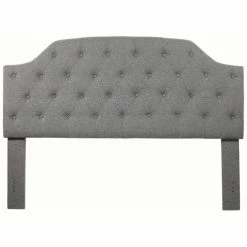 Budget 🎉 Uptown Club Freda Contemporary Fabric Tufted Queen Panel Headboard In Slate 👏