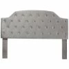 Cheap 🔥 Uptown Club Freda Contemporary Fabric Tufted Queen Panel Headboard In Gray 🤩