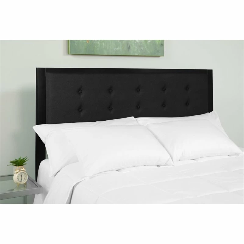 Best Pirce 😍 Flash Furniture Fabric Tufted Full Metal Panel Headboard In Black 😍 - Image 2