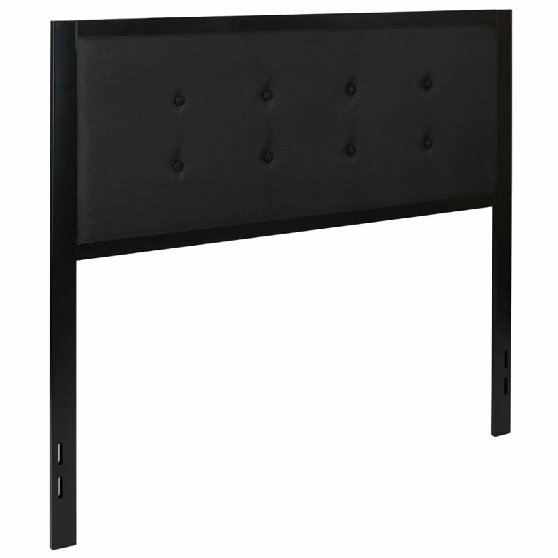 Best Pirce 😍 Flash Furniture Fabric Tufted Full Metal Panel Headboard In Black 😍