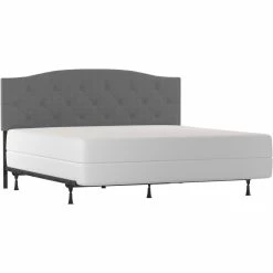 Buy 👍 Living Essentials By Hillsdale Provence Uphol KG/Cal KG HB Glacier Gray Fabric ❤️