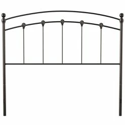 Buy ๐ฅ Southern Enterprises SEI Furniture Bridgeway Queen Iron Spindle Headboard In Ash Black ๐