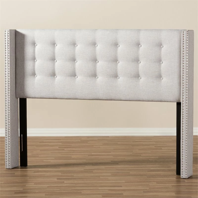 Buy ๐ Bowery Hill King Panel Headboard In Grayish Beige ๐ - Image 4