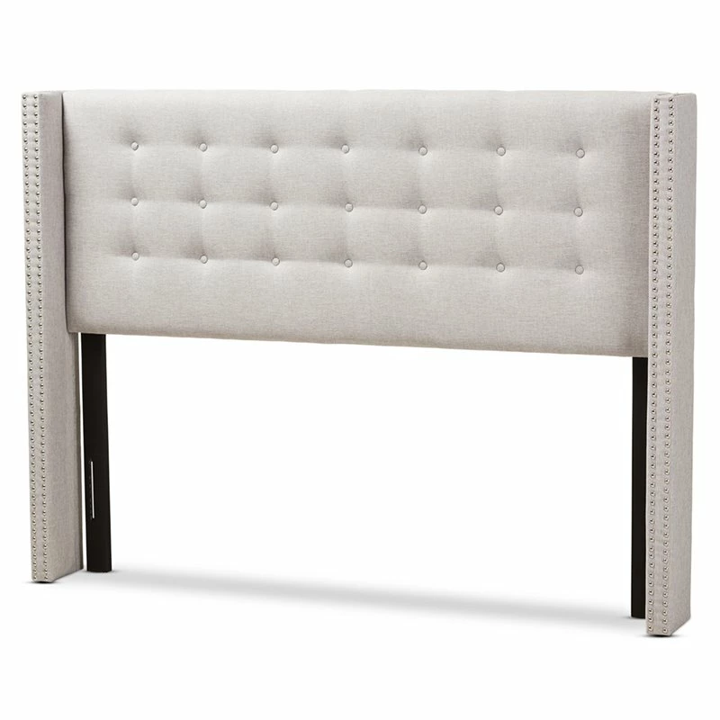 Buy ๐ Bowery Hill King Panel Headboard In Grayish Beige ๐