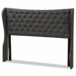 Budget โ Bowery Hill King Winged Panel Headboard In Dark Gray ๐
