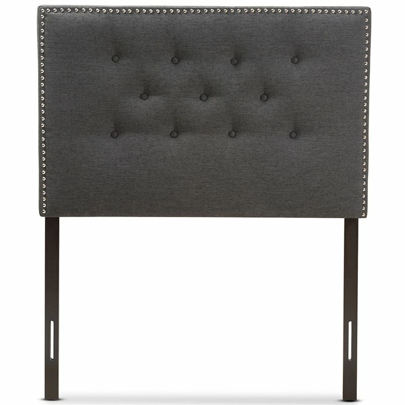 Hot Sale 💯 Bowery Hill Modern Tufted Twin Panel Headboard In Dark Gray ⌛ - Image 3