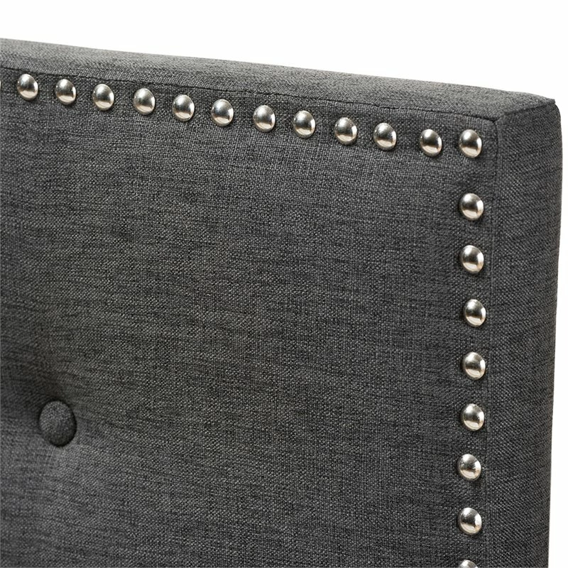 Hot Sale 💯 Bowery Hill Modern Tufted Twin Panel Headboard In Dark Gray ⌛ - Image 4