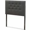 Hot Sale 💯 Bowery Hill Modern Tufted Twin Panel Headboard In Dark Gray ⌛