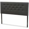 Cheapest ✨ Bowery Hill Modern Tufted Full Panel Headboard In Dark Gray 😀