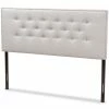 Cheapest 🔥 Bowery Hill Modern Tufted Queen Panel Headboard In Grayish Beige 🛒