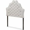 Cheapest 🥰 Bowery Hill Modern Tufted Twin Panel Headboard In Grayish Beige 🤩