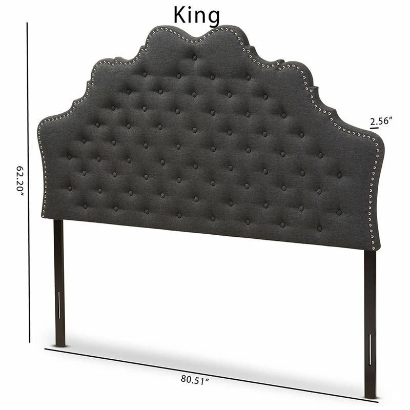 Top 10 ๐งจ Bowery Hill Modern Tufted King Panel Headboard In Dark Gray ๐งจ - Image 6