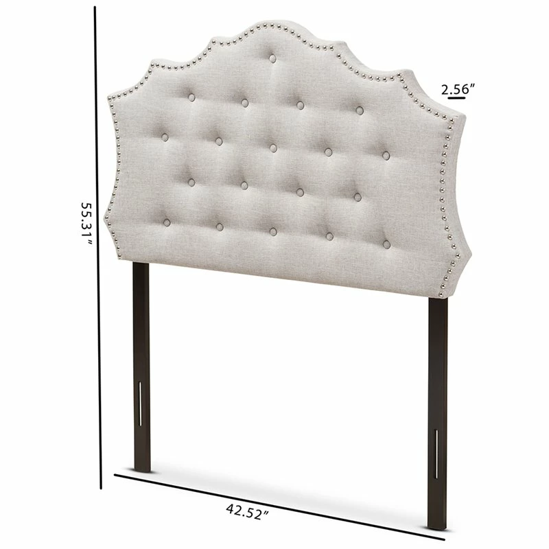 Flash Sale โ๏ธ Bowery Hill Modern Tufted Twin Panel Headboard In Grayish Beige ๐ - Image 6