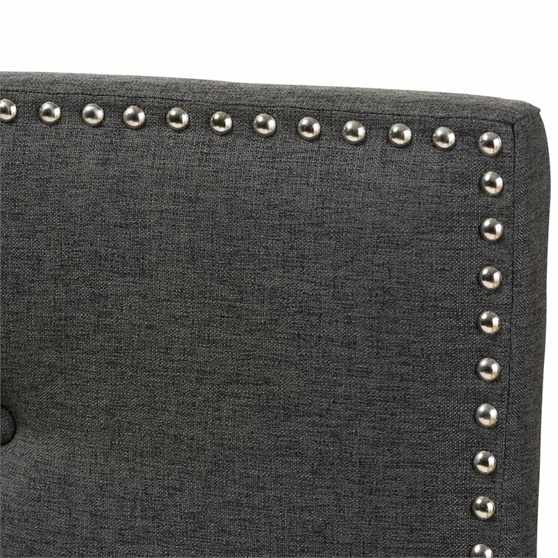 New ๐ Bowery Hill Modern Tufted King Panel Headboard In Dark Gray ๐ - Image 4