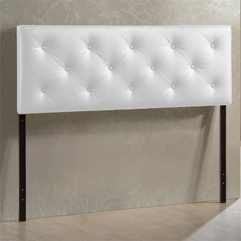 Best deal ๐ Bowery Hill Faux Leather Tufted King Panel Headboard In White ๐ - Image 3