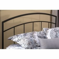 Best Sale 👍 Bowery Hill Traditional Queen Spindle Headboard In Textured Black ❤️