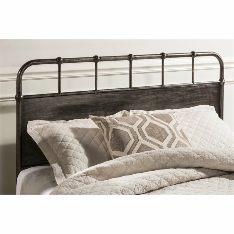 Promo ๐คฉ Bowery Hill Traditional King Panel Headboard In Rubbed Black ๐