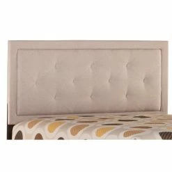 Deals ❤️ Bowery Hill Traditional Upholstered King Panel Headboard In Cream ❤️
