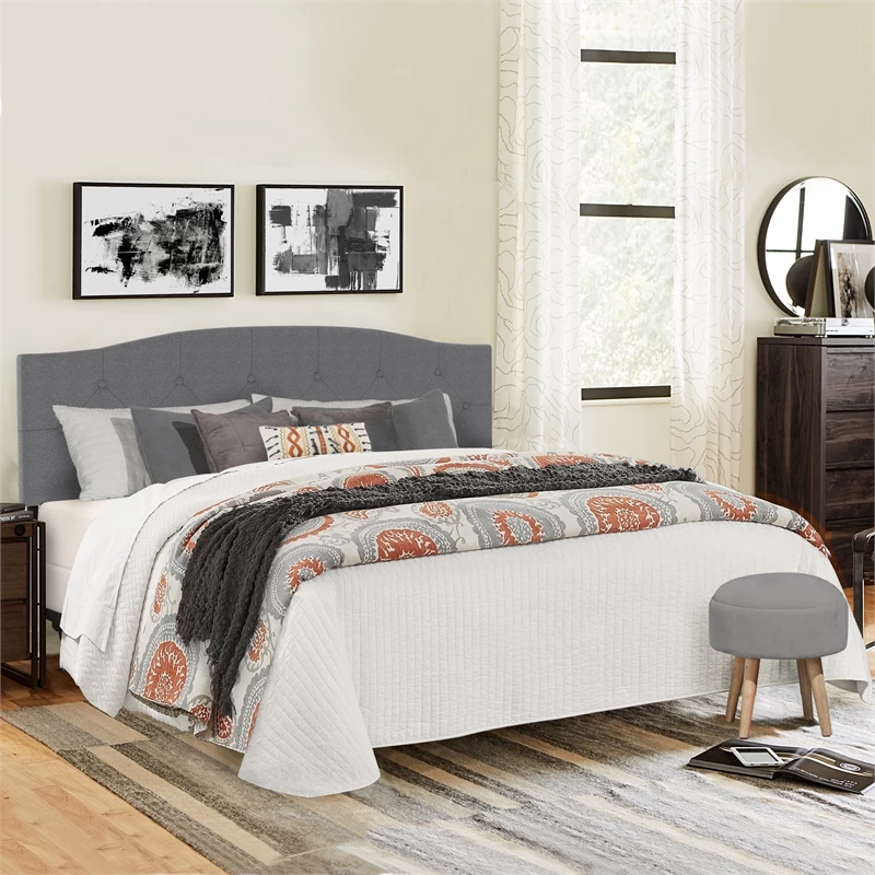 Cheapest ๐คฉ Bowery Hill Upholstered King/Cal King Headboard In Glacier Gray Fabric ๐ - Image 6