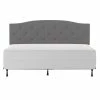 Cheapest 🤩 Bowery Hill Upholstered King/Cal King Headboard In Glacier Gray Fabric 😀