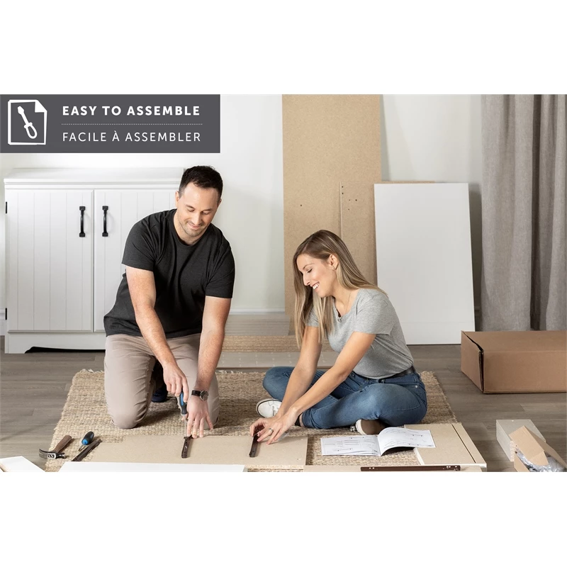 Best deal 👍 Summertime Bookcase Headboard Pure White South Shore 😍 - Image 10