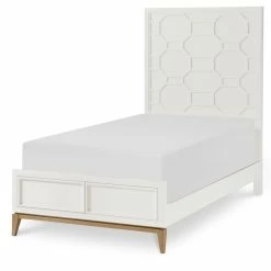Brand new ๐งจ Maklaine Modern Panel Headboard Twin In White Wood ๐ฏ