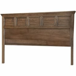 Budget 🔔 Maklaine Queen Panel Headboard In Classic Brown Finish Wood 👍