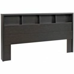 Buy 😍 Pemberly Row Contemporary Wooden Full Queen Bookcase Headboard In Black 👏