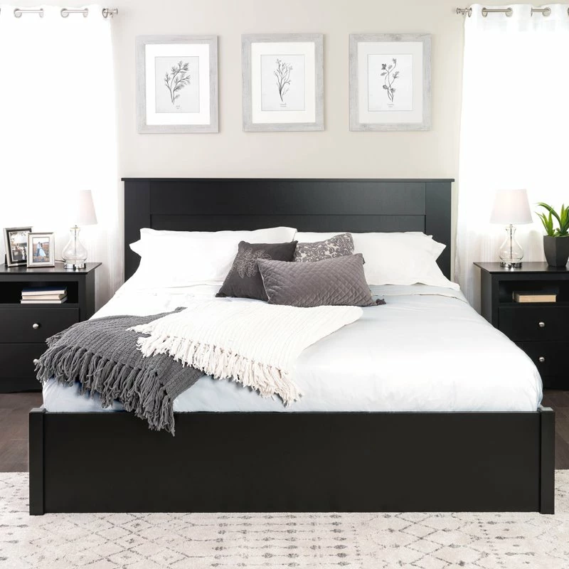 Top 10 ๐ฅฐ Pemberly Row Traditional King Flat Panel Headboard In Black โ - Image 5